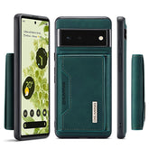 DG.MING M2 Series 3-Fold Multi Card Bag + Magnetic Back Cover Case, For Google Pixel 6 Pro, For OnePlus 9RT 5G